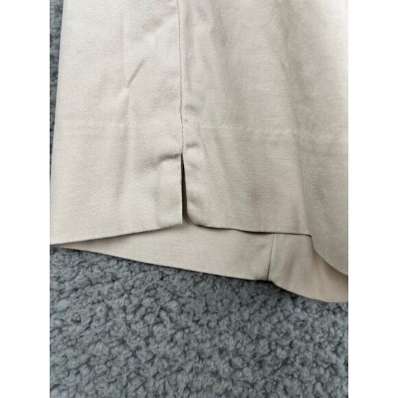 Talbots The Perfect Crop Curvy Fit Cream Pants 12p Capri Pockets Chino Stretch - Picture 7 of 11